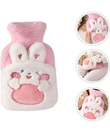 Operitacx Hot Water Bottle with Soft Plush Cover Washable Relief for Cramps Neck & Back Pain Feet and Shoulders (Pink) | International Shipping Available - Buy Online on GoSupps.com