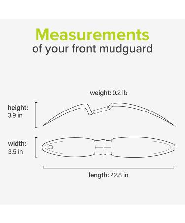 VELMIA Universal Bike Fender Set 24-29 inch | Mountain Bike Mud Guard for Splashing Water & Dirt Protection - Buy Online on GoSupps.com