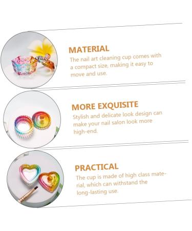 minkissy 20 Pcs Nail Art Crystal Cup Colorful Plates Dappen Dish Mini Candles Nail Accessories Candy Display Rack Mini Jars Kitchen Storage Jar Nail Jewels Candy Jar Mixing Cup Major Glass - Buy Online on GoSupps.com