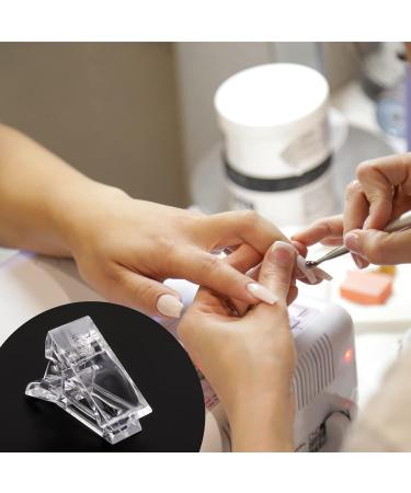 Buy Savita 20-Piece Nail Tips Clips - Transparent Polygel Nail Extension Clips for DIY Nail Art | Fast International Shipping - Buy Online on GoSupps.com
