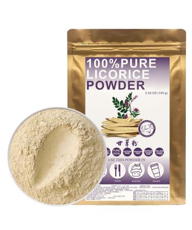 100% Pure Licorice Powder 100g/3.52oz poudre de racine de r glisse dulcorant naturel sans OGM | sans conservateur ajout