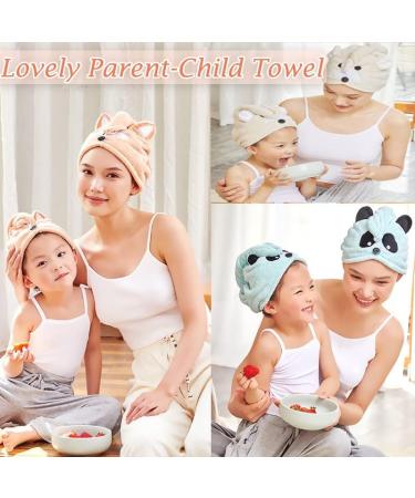 Cysocool Anti-Frizz Microfiber Hair Turban for Women | Quick-Drying Soft Towel for All Hair Types | Beige Bear Design - Buy Online on GoSupps.com