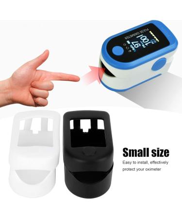 Buy Premium Silicone Fingertip Oximeter Cover - Portable Pulse Protector for Home & Travel (Black/White) - Fast International Shipping - Buy Online on GoSupps.com