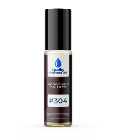 Quality Fragrance Oils' Impression #304 Inspired by Play for Men (10ml Roll On) Play for Men Impression #304 0.34 Fl Oz (Pack of 1)