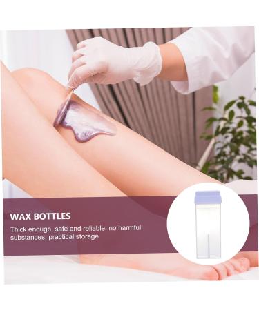 Beavorty 2-Piece Hair Removal Wax Bottles - Plastic Drum Spender Container for Cosmetics & Depilatory Wax - Buy Online on GoSupps.com