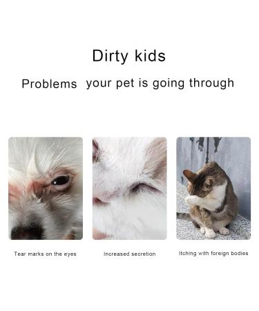 2-Piece Dog Tear Stain Remover & Eye Comb Brush Set - Effective Pet Care for Happy Clean Eyes - Buy Online on GoSupps.com