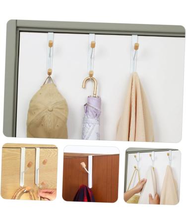 Alipis 2pcs No Punching Door Hook Clothes Rack Towel Holder Towel Rack Over Door Coat Hook Hanger Bags - Buy Online on GoSupps.com