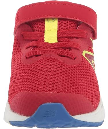 New Balance Kid's Fresh Foam Arishi V4 Hook and Loop Running Shoe (Size 13W) - Team Red/Marine Blue/Cosmic Pineapple - Buy Online on GoSupps.com
