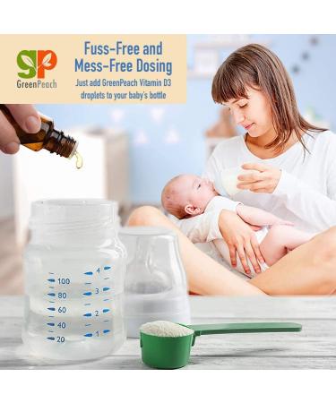 GreenPeach Vitamin D3 400 IU for Infants, Kids & Adults - 0.34 fl oz (10 ml) - Buy Online on GoSupps.com