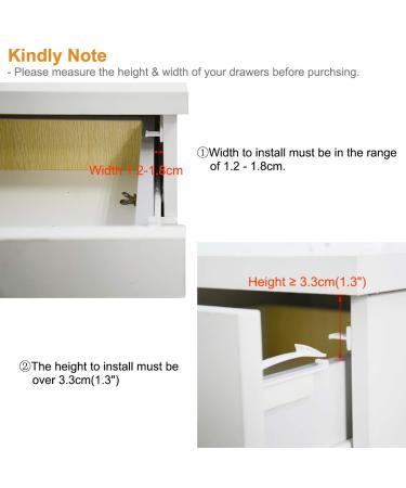 Child Safety Locks - Baby Proofing Invisible Drawer Latches (8 Pack) - No Tools or Drilling Required - Buy Online on GoSupps.com