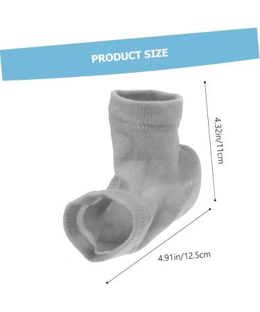 COOLHIYA 1set Heightening Socks Invisible Height Increase Insoles Heel Half Heel Boost Insole Breathable Socks Inner Heightened Sock Pad Men and Women Polyester Cotton Universal Booster pad 12.5x11cm Grey - Buy Online on GoSupps.com