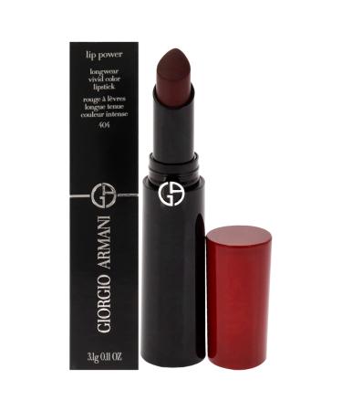 Giorgio Armani Lip Power Longwear Vivid Color Lipstick - 404 Tempting Lipstick Women 0.11 oz