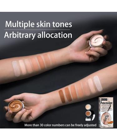 Waterproof Tattoo Cover Up Makeup for Scars, Dark Spots, Vitiligo - Professional Body Concealer Set - Buy Online on GoSupps.com