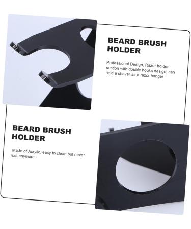 Beaupretty Acrylic Brush Holder Stand for Safety Razors & Shaving Brushes - Ideal for Men | International Shipping - Buy Online on GoSupps.com