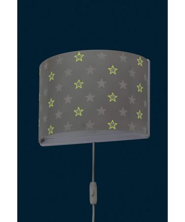 Buy Dalber Children's Wall Lamp | Grey Star Design | E27 | Perfect for Kids' Rooms - 81218L - Buy Online on GoSupps.com