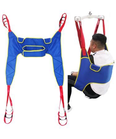 Transfer Nursing Sling 180 Kg Load Capacity Lift Toileting Sling - Full Body Disabled Lifting Harness for Elderly Lifter with Divided Leg Sling Medium
