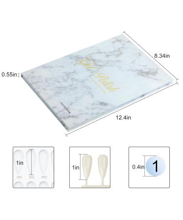 160 Nail Colors Book | Professional Nail Color Display with 240 Tips & Stickers - UV Gel & Nail Art Chart - Buy Online on GoSupps.com