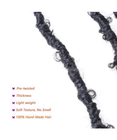 30 Inch Butterfly Locs Crochet Hair 6Packs | Pre-Twisted Long Distressed Goddess Faux Locs | Pre-Looped Soft Synthetic Hair Extensions | 1B# Color - Buy Online on GoSupps.com