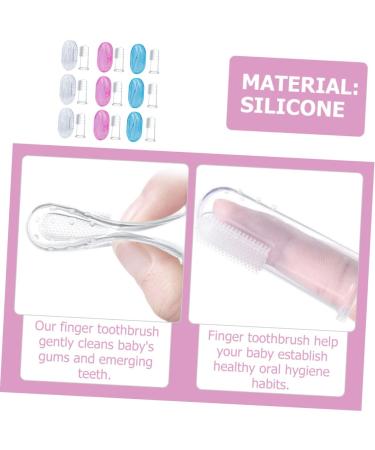 Buy Homsfou 9-Stage Finger Toothbrush for Toddlers | Gentle Baby Massage & Hand Cleaning Brush | Ideal for Newborns & Kids - Buy Online on GoSupps.com