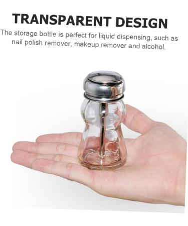  HAPINARY Set of 2 x 60ml Glass Nail Polish Remover Bottles for Gel Nail Polish - Leak-Proof and Sturdy - Buy Online on GoSupps.com