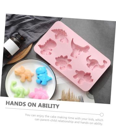 MAGICLULU 3D Birthday Cake Pan 10 Pcs Dinosaur Cake Mold Candy Jelly 3 Cube Moulds 28X16.2CMx5pcs - Buy Online on GoSupps.com