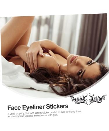  VINTORKY Eyeliner Stickers - Plain 5 Pairs of Trendy Stickers for Cosplay Parties Random Style - Buy Online on GoSupps.com