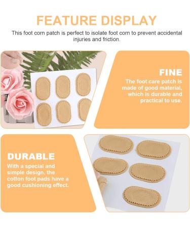 CLISPEED 6sheets Heel Grips Corn Patch Feet Corn Remover Pad Feet Corn Sticker Remover Cushion Foot Pads Bunion Relief Pads Feet Corn Patch Sports Stickers Cotton Women's Shoes - Buy Online on GoSupps.com
