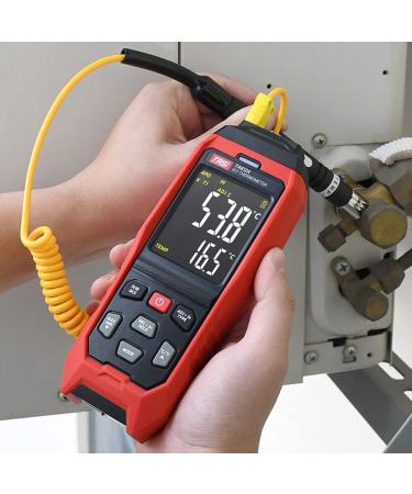 TASI TA612C Type K/J Digital Thermometer -200 to 2501 | 4-Channel LCD Handheld Temp Measurement with Data Storage & USB Upload - Buy Online on GoSupps.com