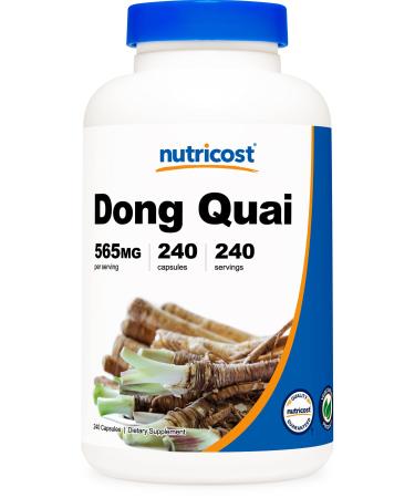 Nutricost Dong Quai 565mg, 240 Capsules (Angelica Sinensis) - Vegetarian Caps, Non-GMO, Gluten Free 240 Count (Pack of 1) - Buy Online on GoSupps.com