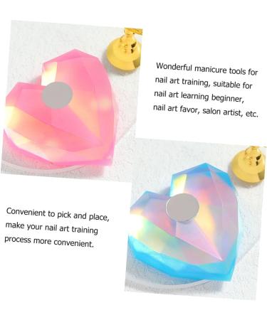 4sets Nail Practice Holder Nail Tips Display Stand Nail Art Showing Board Nail Art Display Board Diy Nail Practice Stand Nail Tip Display Stand Nail Art Tool Aurora Love Resin - Buy Online on GoSupps.com