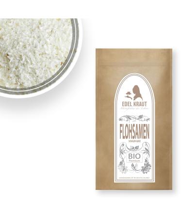 Psyllium shells Bio 250g |Noble herb - Indian psyllium husk free of all additives - Premium organic psyllium shells of 100% natural pure organic psyllium - Psyllium Husk - KBA Bio psyllium shells 250 g (1 Pack)