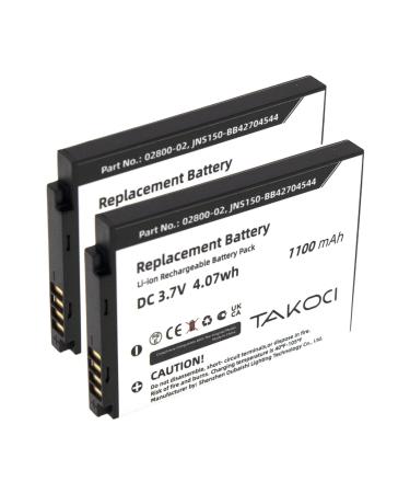 (2-pcs) 02800-02 /JNS150-BB42704544 Battery Replacement for Summer Infant BabyTouch 02000/02004 Slim and Secure 02800/02805 Best View 28030 28034 28035 Secure Sight 02040 02044 Monitors