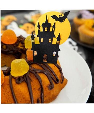 Halloween Cake Topper Haunted House Cake Topper Halloween Cake Decoration Ghost Cake Decoration Pumpkin Cupcake Decoration for Wizard Party Ghost Party Spider Party Style2 - Buy Online on GoSupps.com