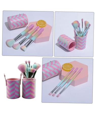 FRCOLOR 10pcs Loose Powder Eyeshadow & Blush Brush Set - Fluffy Wooden Handle Makeup Brushes for Women - Buy Online on GoSupps.com