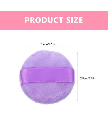 FRCOLOR 5pcs Powder Puff Set - Plush Cotton Makeup Sponges for Face & Body | Perfect for Loose Powder & Emulsion - Buy Online on GoSupps.com