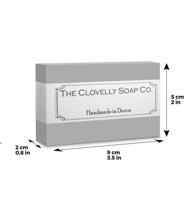 Clovelly Soap Co Natural Handmade Men's Hair & Body Soap Bar with Amyris (West Indian Sandalwood) & Bergamot for all Skin Types 100g - Buy Online on GoSupps.com