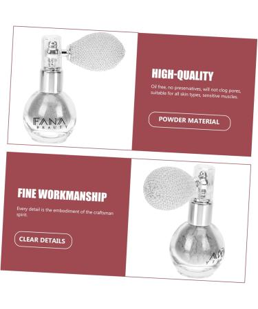 FOMIYES 2 pcs Sprayer Shimmer Spray Glittering Sequin Highlighter Powder Makeup Cosmetic 7x5.5cmx2pcs Silver Whitex2pcs - Buy Online on GoSupps.com