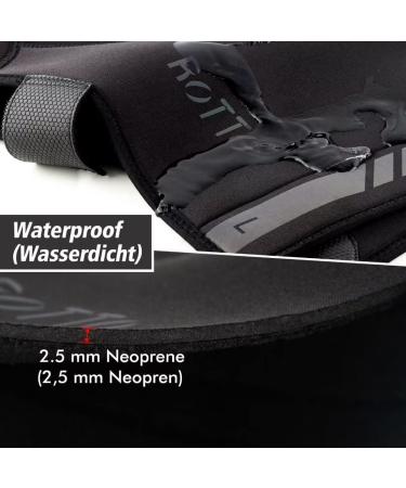 ROTTO Overshoes for Winter Cycling | Waterproof Cold Protection | Unisex MTB & Road Bike | X-Large Black - Buy Online on GoSupps.com