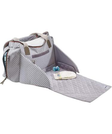 B aba Sydney II Diaper Bag - Modular Large Capacity with Insulating Compartment - Perfect for Baby Food & Stroller - Gray/Coral - Buy Online on GoSupps.com