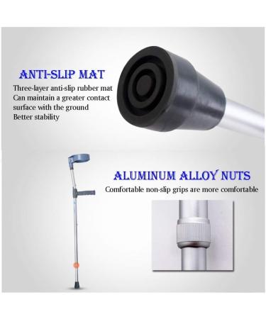 Crutch Rehabilitation Elder Elbow Arm-Style Crutches Thickened Aluminum Non-Slip Height-Adjustable Armpit Walking Stick Crutches Hello Independence 2PCS - Buy Online on GoSupps.com