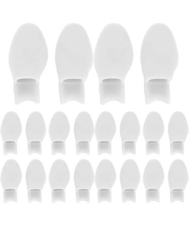 10 Pcs Relief Toe Tubes - Hallux Valgus Spacer Corrector for Adults (White) - Buy Online on GoSupps.com