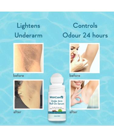 Wish'Care Underarm Roll On Serum-Underarm Lightening & Odour Control-50ml - Buy Online on GoSupps.com