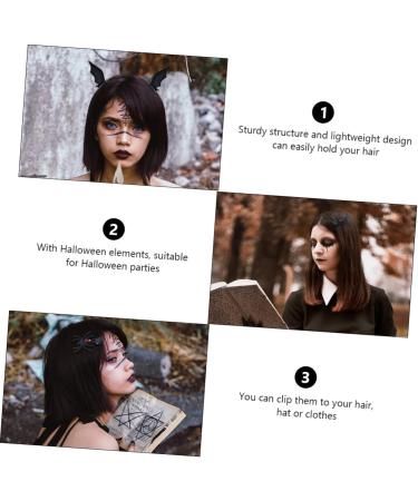 Beavorty 4 Pairs halloween hair clips spider hair clips ghost hair clips makeup hair clips Spider Web hair clips hair accessories for prom Party Headwear girl issue card iron funny - Buy Online on GoSupps.com