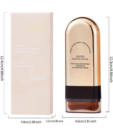 AmourGlint Foundation stick makeup multifunction pen with brush for concealer and contour full coverage and moisture for all skin types 5 20 g 5 20 g 1er Pack - Buy Online on GoSupps.com