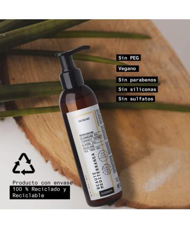Beaut Mediterranea Facial Cleansing Oil Gel Makeup remover for dry and sensitive skin Triple texture gel oil 200 ml 100 vegan sulphatefree pack of 1 Nourishing - Buy Online on GoSupps.com