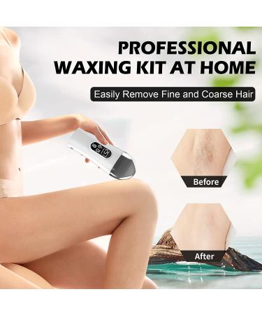2023 Upgrade Digital Roll On Wax Kit for Hair Removal - Women's Waxing Kit with Warmer - Home Wax Kit for Large Areas - Perfect Gift for Men and Women - Buy Online on GoSupps.com