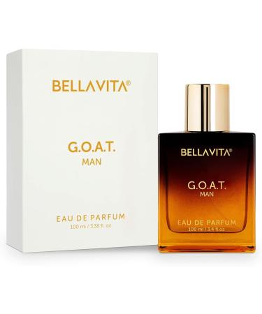 Be'lla Vita G.O.A.T. Men's Eau De Parfum (3.4 fl. oz.) | Perfume for Men with Bergamot Lavender & Patchouli | Woody & Oriental | Refreshing: Ideal for Sports & Gym| Long-Lasting & Cruelty-Free - Buy Online on GoSupps.com