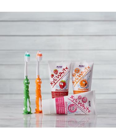 Now Foods XyliWhite Kids Toothpaste Gel, Strawberry Splash - 3 oz | Natural Dental Care - Buy Online on GoSupps.com