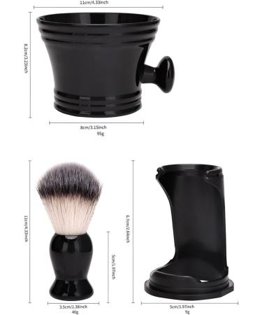 Perfeclan Razor Shell Shaving Brush Set - Ultimate Father's Day Gift & Grooming Tool for Home & Salon - Black Accessories - Buy Online on GoSupps.com