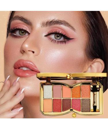 10 Colors Sparkle Shimmer Eyeshadow Palette Glitter Eyeshadow Palette Professional Makeup Glitter Eyeshadow Palette (07#) - Buy Online on GoSupps.com